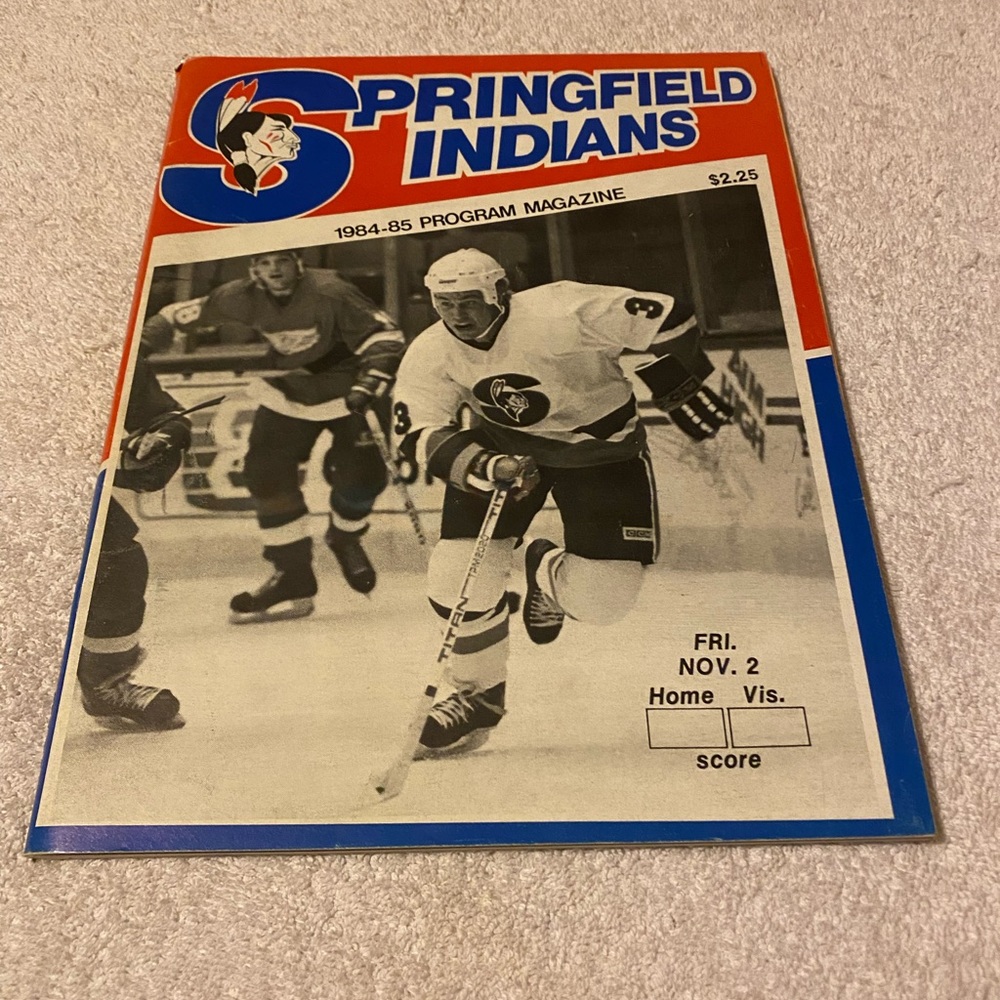 Springfield Indians AHL Hockey Vintage 1984 Program